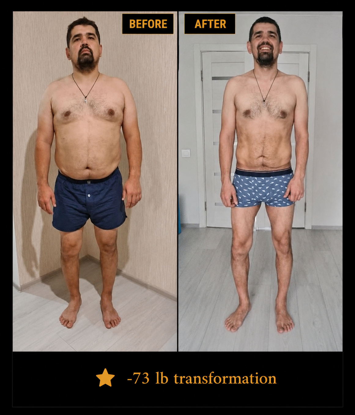 -73 lb Transformation